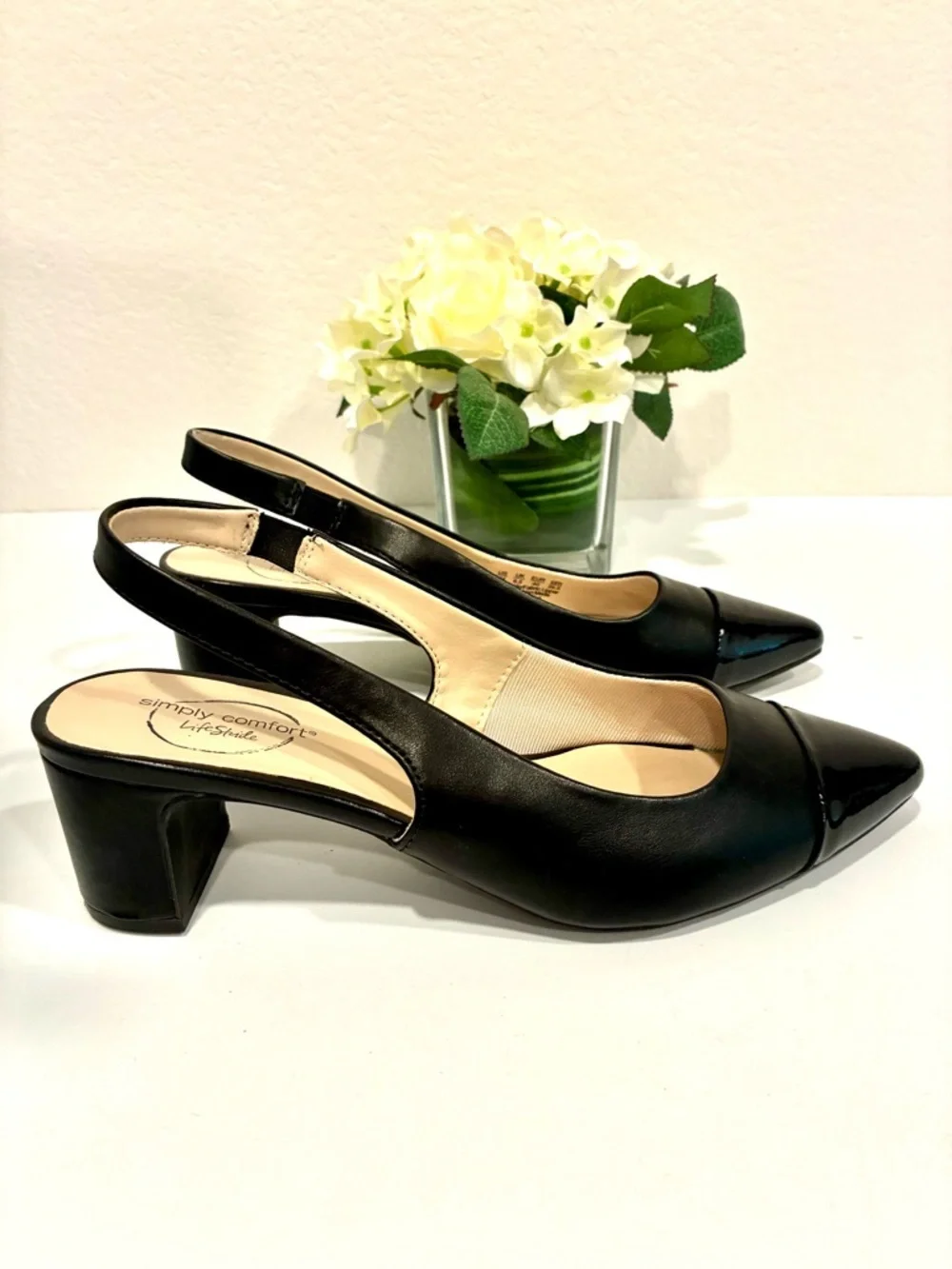 Preowned Life Stride simply comfort block heel sling back size 9